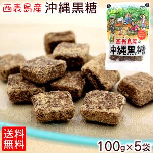 西表島産の沖縄黒糖 100g×5袋 （レターパック）　/純黒糖