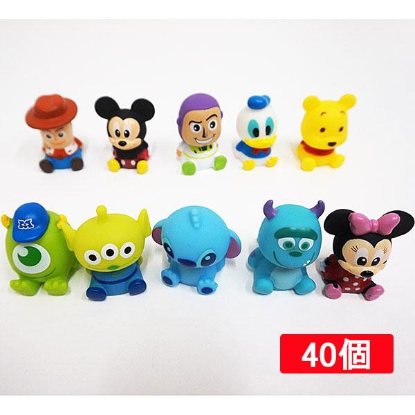 水に浮くぷかぷかキャラクターおもちゃ　ディズニーおすわりぷかぷか人形　H4cm　40個 / すくい ...