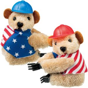 アメリカ お土産 アメリカ ひっつきベア12個セット｜ぬいぐるみ・人形