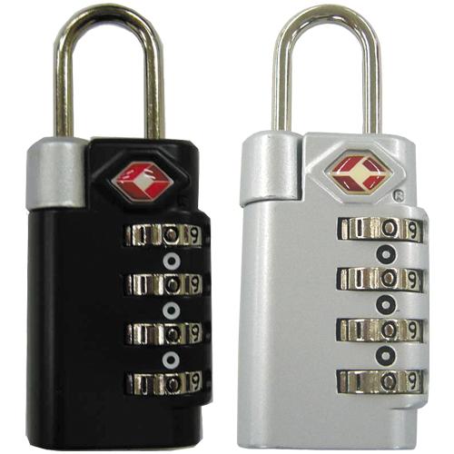 TSAダイヤル南京錠 4連