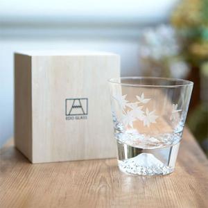 富士山グラス（ロックグラス） 田島硝子製造 正規品 ギフト 木箱入り