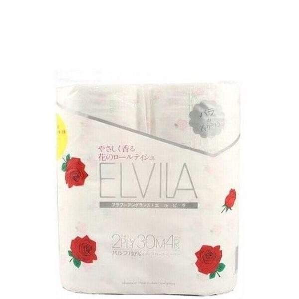 エルビラ［バラ］4R ●香りつき　●薔薇柄  24入　１パック495円(税込み)