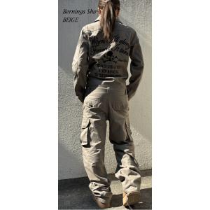 BERNINGS-SHO つなぎ スカル 刺繍...の詳細画像4