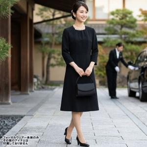 喪服 ブラックフォーマル レディース 礼服 ア...の詳細画像2
