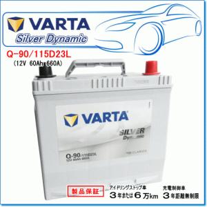 NISSAN マーチ [K13] 1.2i (4WD) DBA-NK13用/VARTA Q90/115D23L シルバーダイナミック