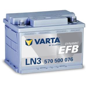 VARTA LN3 AGM バッテリー 570 901 076 70A 760CCA L3 バルタ シルバー