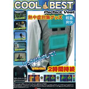 保冷剤6個付属 Perfect Vest クールベスト メッシュ Mサイズ ◆ 保冷剤でひんやり 軽量メッシュ 熱中症対策 現場作業 ゴルフ 夏祭り｜e-parts8028