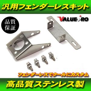 汎用 フェンダーレスキット ステンレス ナンバー角度調整 / GSX250E