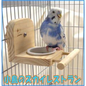 小鳥用食器付きとまり木 小鳥のスカイレストラン 三晃商会