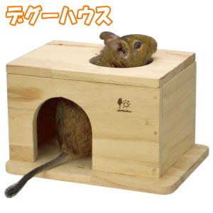 三晃商会 デグーハウス/お家 寝床 隠れ家 木製 固定 デグー リス