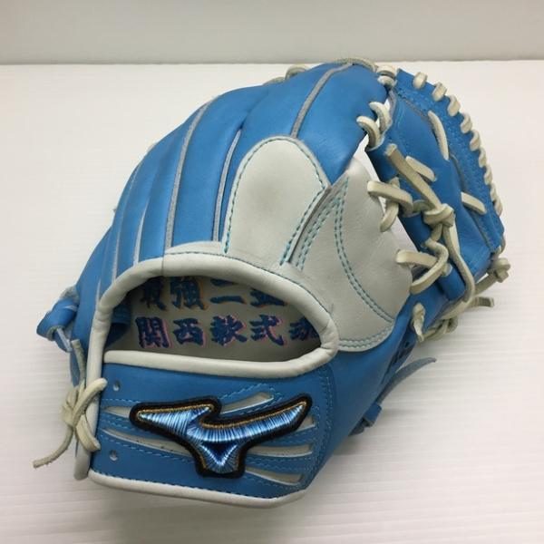 中古品 ミズノ MIZUNO ミズノプロ 軟式 内野手用グローブ 刺繍入り 右投用 9600