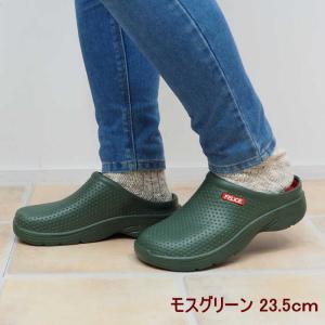 即出荷 モスグリーン 23.5cm ガーデンシューズ ガーデニングシューズ  レディース サンダル メンズ 軽量 ダナスリッポン ウォーキングサンダル 2418 村田屋産業｜e-pitch