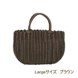 ブラウン かごバッグ ミドルバッグ ビニール製 浴衣用 ビニール PPバッグ カゴバッグ ランチバッグ かごバック P.Pブラウンバッグ 9680 村田屋産業