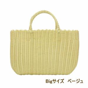 ベージュ かごバッグ bigサイズ 浴衣用 ビニールバッグ エコバッグ PPバッグ カゴバッグ かごバック トート P.Pジャンボベージュバッグ 9941 村田屋産業