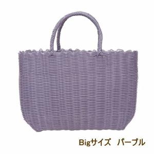 パープル かごバッグ bigサイズ 浴衣用 ビニールバッグ エコバッグ PPバッグ カゴバッグ かごバック トート P.Pジャンボパープルバッグ 9689 村田屋産業