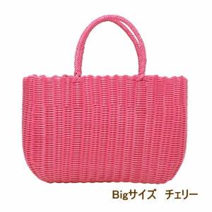 チェリー かごバッグ bigサイズ 浴衣用 ビニ...の商品画像