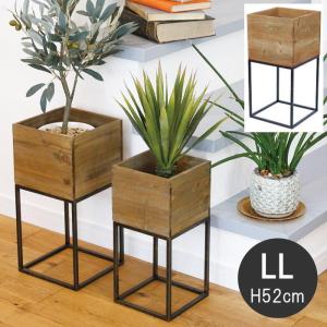 LLサイズ プランター スタンド 木製 花台 ...の詳細画像1