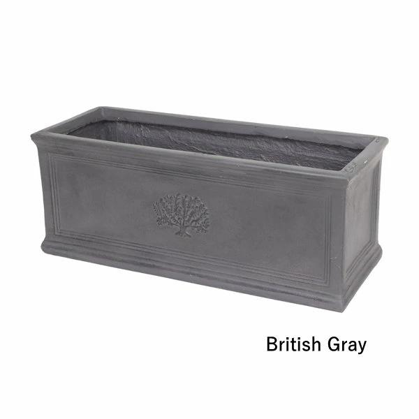 即出荷 ロングプランターフォレスト British Gray プランター 長方形 大型 おしゃれ 屋...