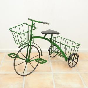 VINTAGE ≫ヴィンテージ*古いラタンのペニー・ファージング型フラワー