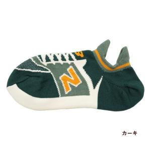 即出荷 カーキ ソックス 靴下 NB エヌビー かわいい 個性的 ユニーク 抗菌 防臭 ニューバランスソックス レディース 743991 フレンズヒル