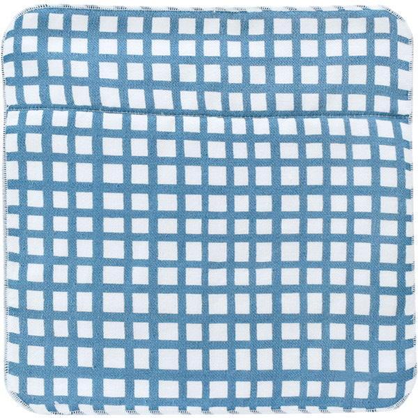 タオルハンカチマスク チェックBLUE タオル マスク ガーゼタオル パイル ハンドタオル 日本製