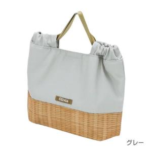 即出荷 グレー 保冷バッグ おしゃれ ランチ巾着 ランチ バッグ 保冷 保温 弁当入れ 弁当袋 撥水加工 かわいい Olivia ランチバッグ ベーシック A358GY 現代百貨