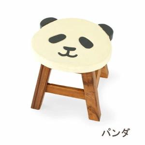 即出荷  パンダ ウッドスツール 木製 スツール アンティーク 椅子 子供用 キッズ チェア 花台 飾り台 組み立て不要 10718-860-054 トモコーポレーション