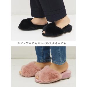 パンタフレフラフィーベージュ スリッパ ヒール...の詳細画像3