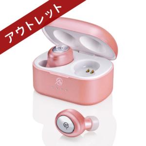 //アウトレット品// ワイヤレスイヤホン イヤフォン Bluetooth 超軽量 安い ピンク ゴールド IPX4 防沫仕様 M-SOUNDS ZMS-TW21PG｜e-plaisir-shop