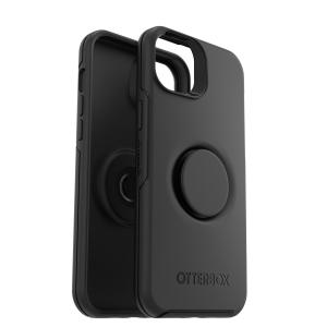 //アウトレット品// スマホケース iPhone14 Plus 安い ブラック 黒 スタンド機能 Qiワイヤレスチャージ 耐衝撃 オッターボックス OtterBox OTTER+POP SYMMETRY｜e-plaisir-shop