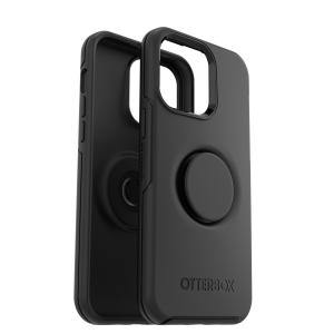 //アウトレット品// スマホケース  iPhone14 Pro Max 安い ブラック 黒 スタンド機能 耐衝撃 オッターボックス OtterBox OTTER+POP SYMMETRY｜e-plaisir-shop
