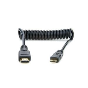 コイルドマイクロHDMI ケーブル 30cm-45cm  HDMI1.4(4K 30p対応) アトモス ATOMOS ATOMCAB008｜e-plaisir-shop