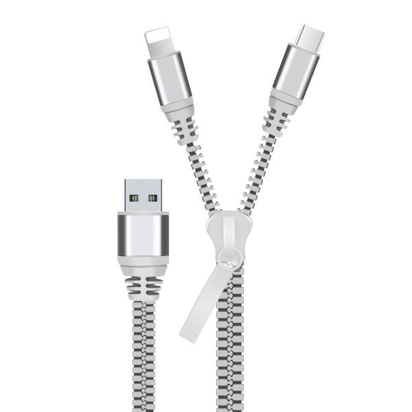 充電ケーブル USB-A 2in1 Type-C to ライトニングケーブル iPhone iPad...