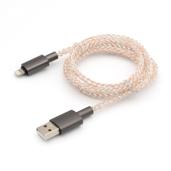 充電ケーブル USB-A to Type-C 1m 光るLED点灯 最大5V/3A 最大480Mbp...