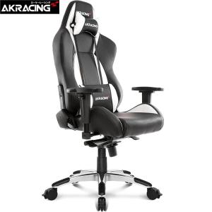 AKレーシングチェア ゲーミングチェア 椅子 AKRacing PREMIUM オフィスチェア シルバー ブラック 黒 低座面タイプ (受発注品：ご注文確認後にメーカー発注)｜e-plaisir-shop