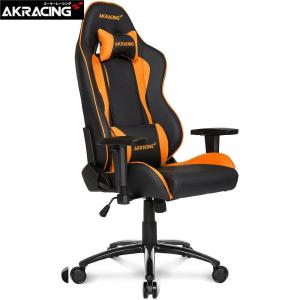 AKレーシングチェア ゲーミングチェア 椅子 AKRacing NITRO オレンジ V2 オフィスチェア リクライニング (受発注品：ご注文確認後にメーカー発注)