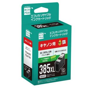 エコリカ Canon (キヤノン)BC-386XL対応 ブラック PIXUS TS5530 TS5630