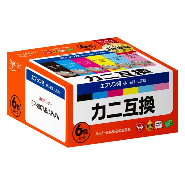 エプソン EPSON KNI-6CL-L対応 カニ 6色セット EP-887AB EP-887AP ...