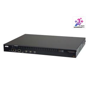 シリアルコンソールサーバー 48ポート (デュアル電源/LAN対応モデル) LLDP IPv4/IPv6 SNMPエージェント対応 ATEN SN0148CO｜e-plaisir-shop