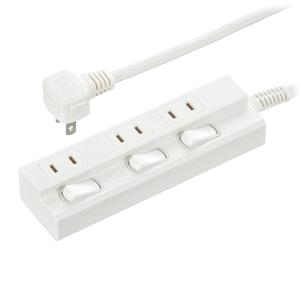 OHM（オーム電機） 電源タップ 4個口節電タップ USBポート付き 2m｜HS