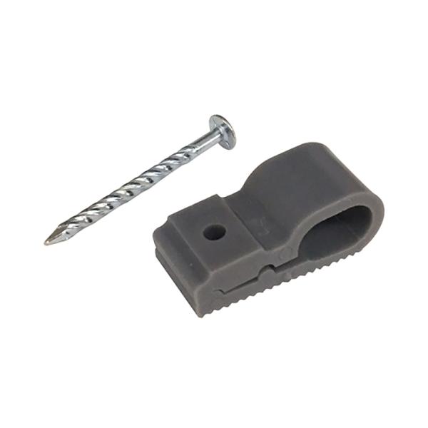 F用片サドル クギ付 S 100個入|DZ-FKS100P 00-4269 オーム電機