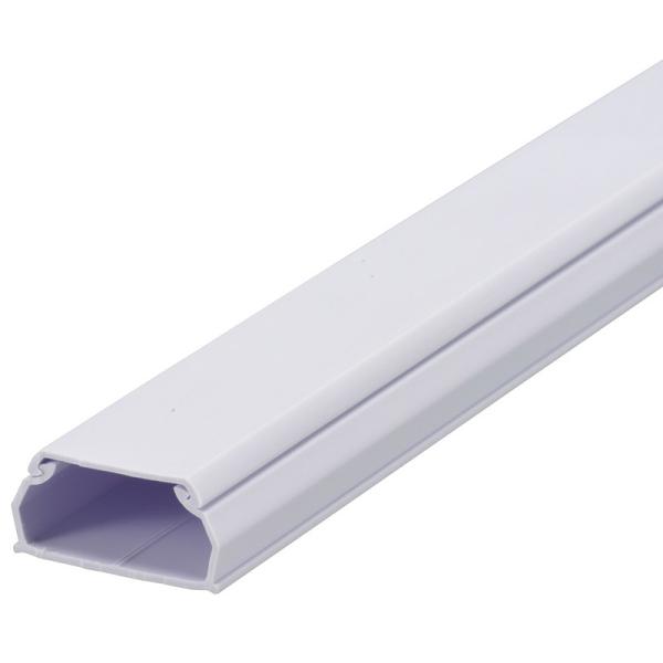 ABSモール3号 1m ホワイト｜DZ-AM31-W 00-4786 オーム電機