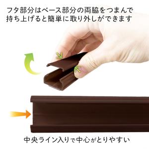 テープ付ABSモール1号 1m チョコ|DZ-...の詳細画像2