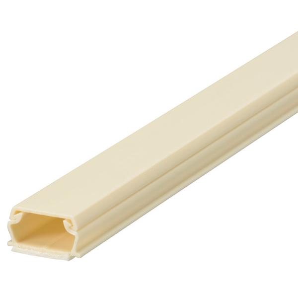 テープ付ABSモール2号 1m ミルキー｜DZ-AMT21-M 00-9803 オーム電機