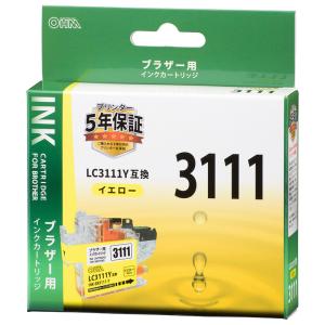 ブラザー互換 LC3111 染料イエロー_INK-BR3111-Y 01-3874 オーム電機｜e-price