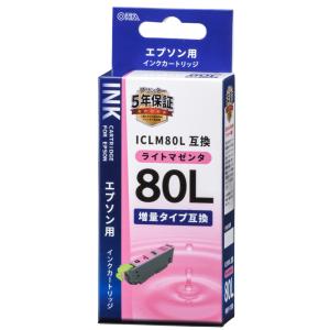 エプソン互換インク ICLM80L ライトマゼンタ_INK-E80LB-LM 01-4143 オーム電機｜e-price