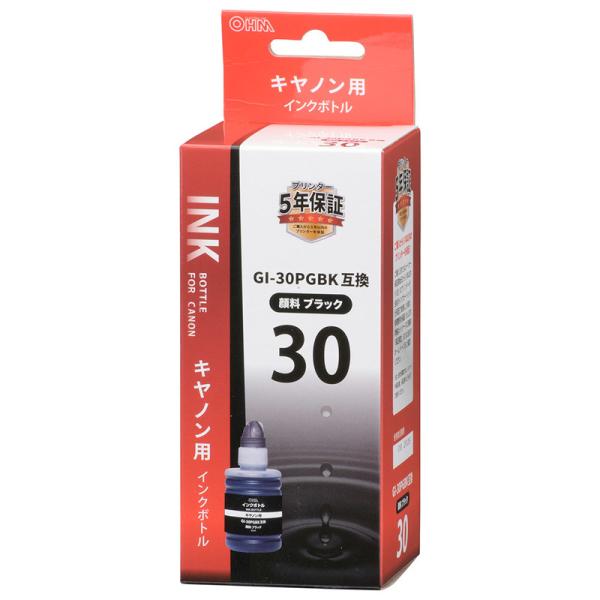 キヤノン互換インクボトル GI-30PGBK 顔料ブラック｜INK-CGI30BK 01-7751 ...