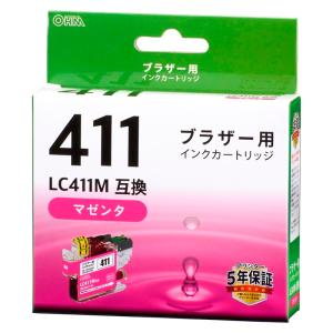 インク ブラザー互換インク LC411M 染料マゼンタ｜INK-B411-M 01-7773 オーム電機｜e-price