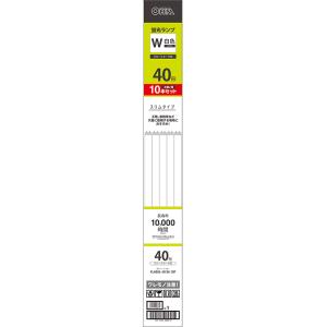 OHM（オーム電機） スリム白色蛍光ランプ 40W形 直管FLR40SS・W/32 10