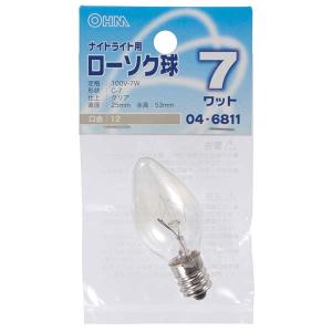 04-6811 ナイトライト用ローソク球 7W ...の商品画像